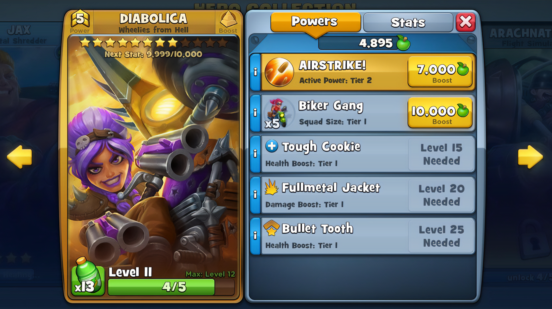 FRA Character Upgrades